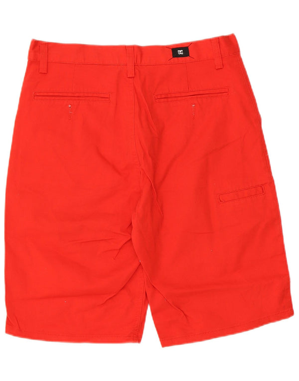 DC Mens Bermuda Shorts W28 Small Red Cotton