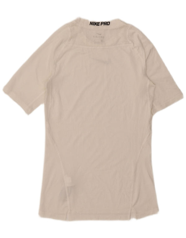 Nike Mens Dri Fit Graphic T-Shirt Top Small White Polyester