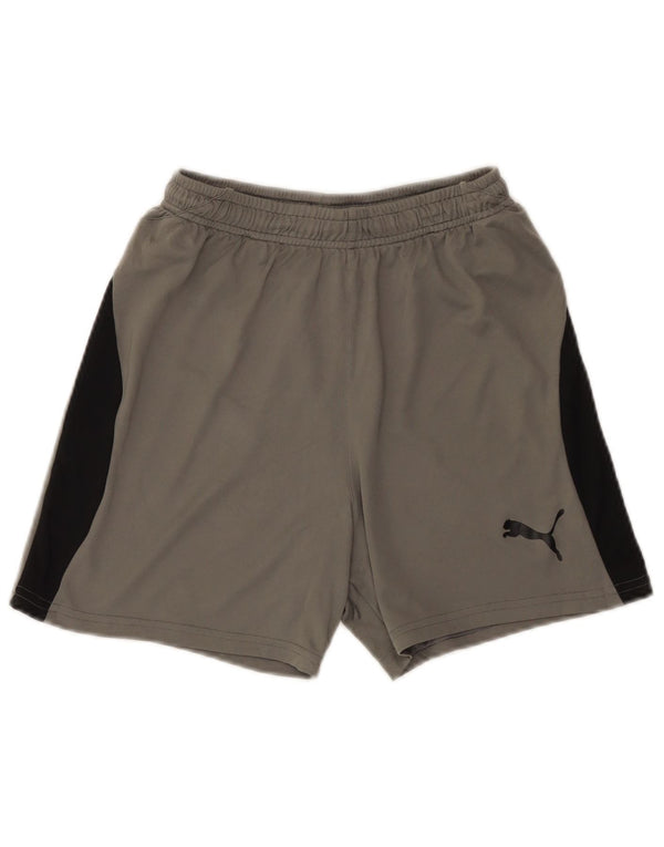 Puma Boys Sport Shorts 13-14 Years  Grey Colourblock Polyester