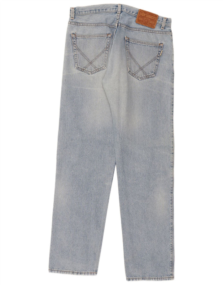 Roy Rogers Mens Distressed Straight Jeans W34 L33 Blue