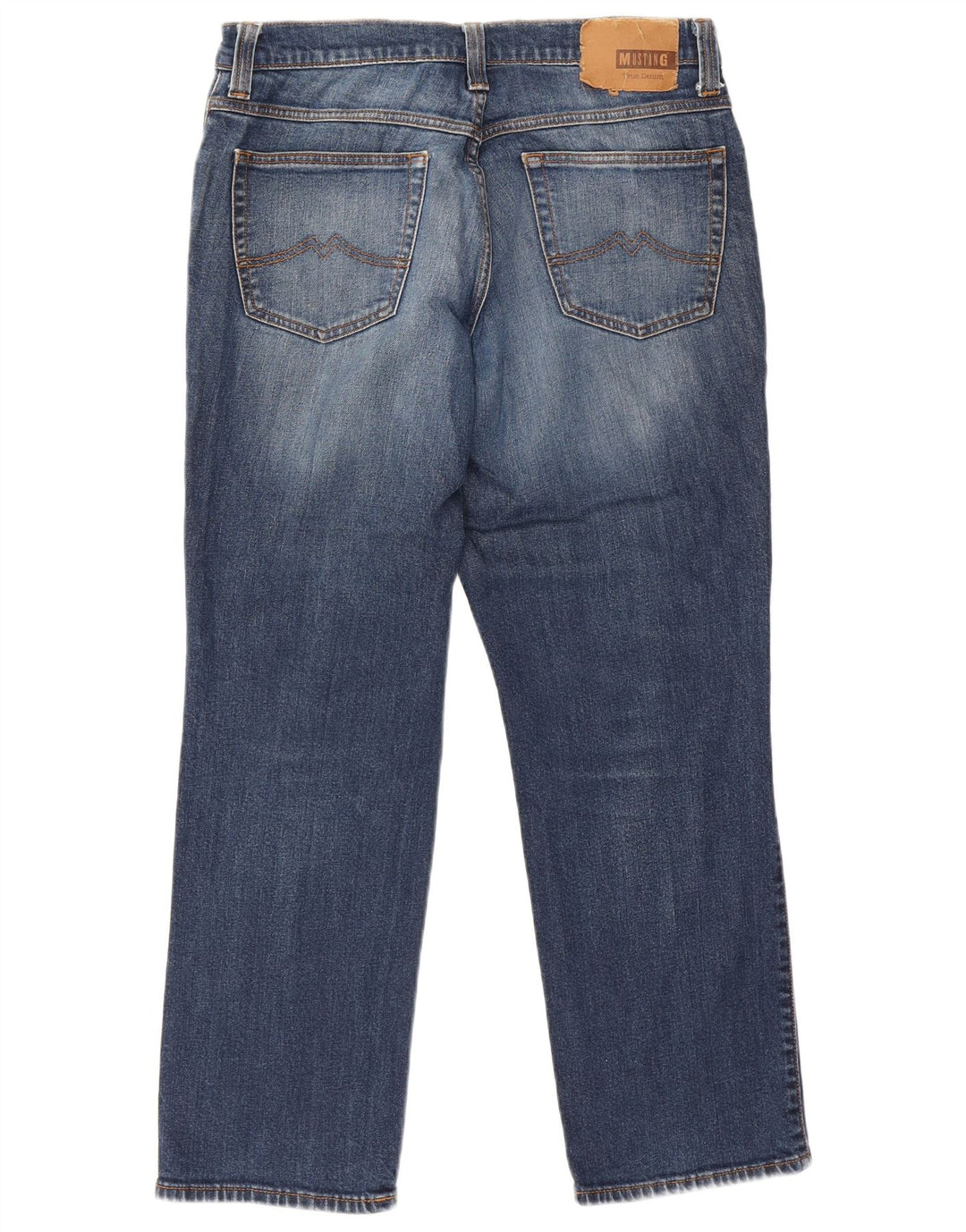 Mustang Mens Straight Jeans W36 L30 Blue