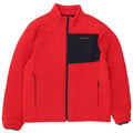 Lands End Mens Padded Jacket UK 38 Medium Red Colourblock Polyester