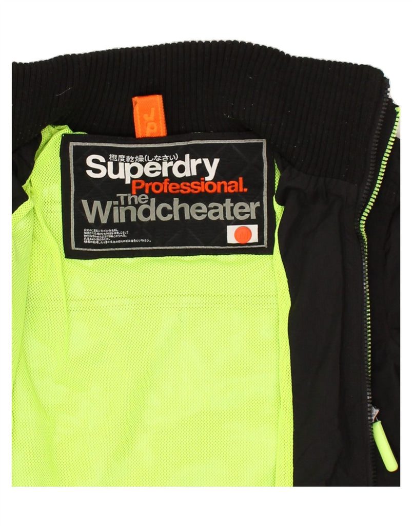 SUPERDRY Womens The Windcheater Windbreaker Jacket UK 14 Medium Black | Vintage Superdry | Thrift | Second-Hand Superdry | Used Clothing | Messina Hembry 