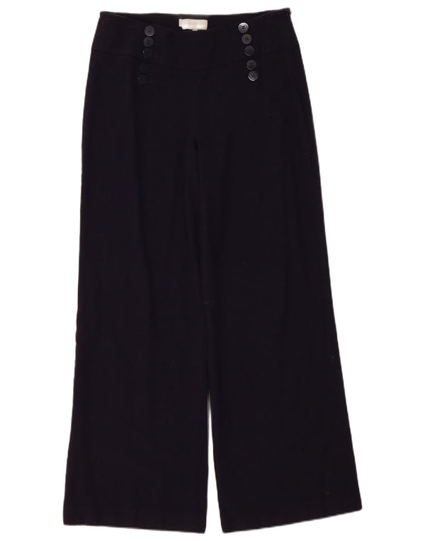 Hobbs Womens High Waist Casual Trousers UK 12 Medium W32 L30 Navy Blue