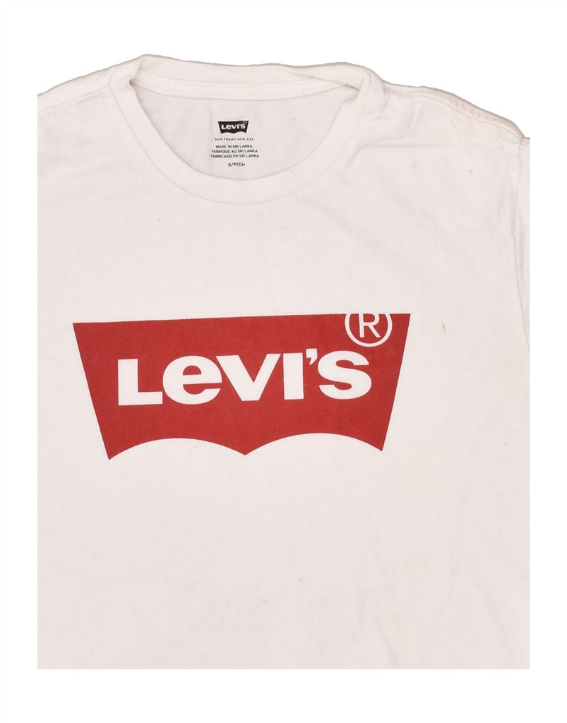 LEVI'S Mens Graphic T-Shirt Top Small White | Vintage Levi's | Thrift | Second-Hand Levi's | Used Clothing | Messina Hembry 