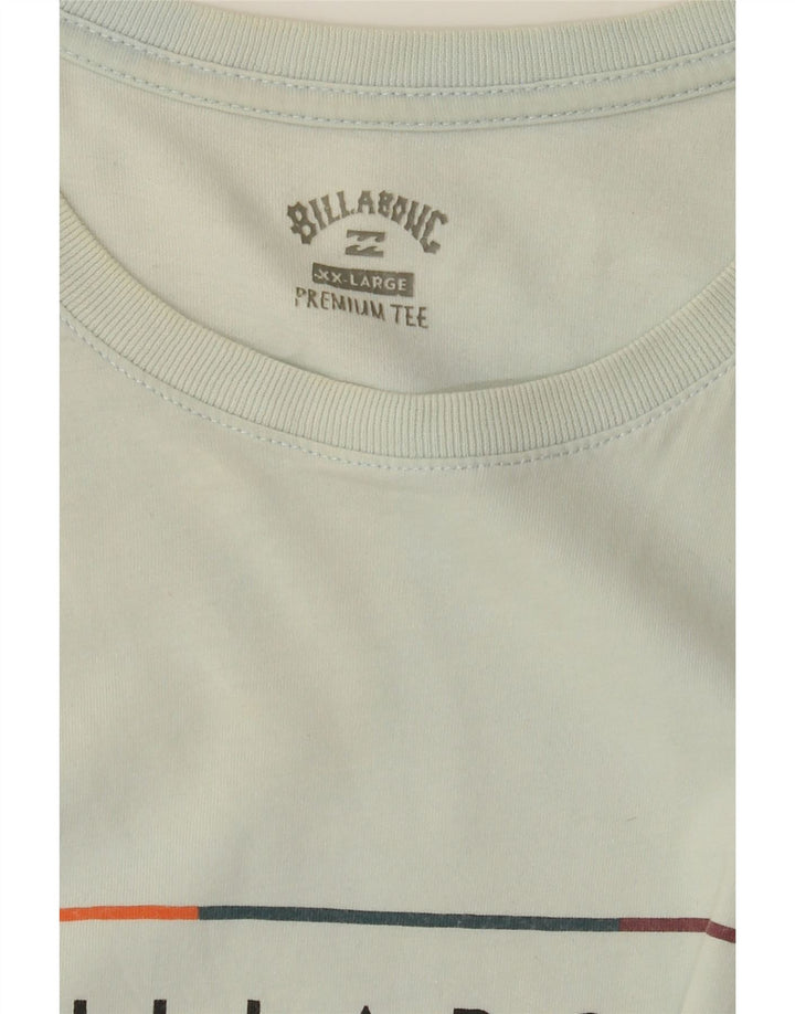 BILLABONG Mens Graphic T-Shirt Top 2XL Blue