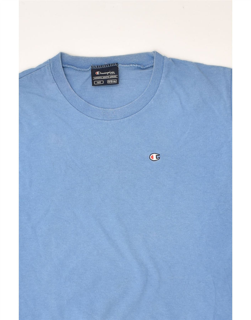 CHAMPION Boys Top Long Sleeve 9-10 Years Blue Cotton | Vintage Champion | Thrift | Second-Hand Champion | Used Clothing | Messina Hembry 