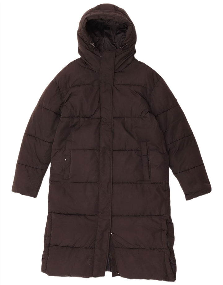 Superdry Womens Hooded Oversized Padded Coat UK 10 Small Black Polyester