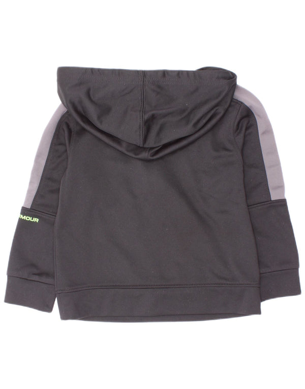 Under Armour Baby Boys Graphic Hoodie Jumper 18-24 Months Black Colourblock