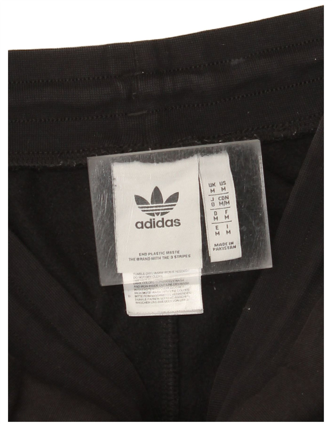 ADIDAS Womens Tracksuit Trousers Joggers UK 14 Medium Black Cotton
