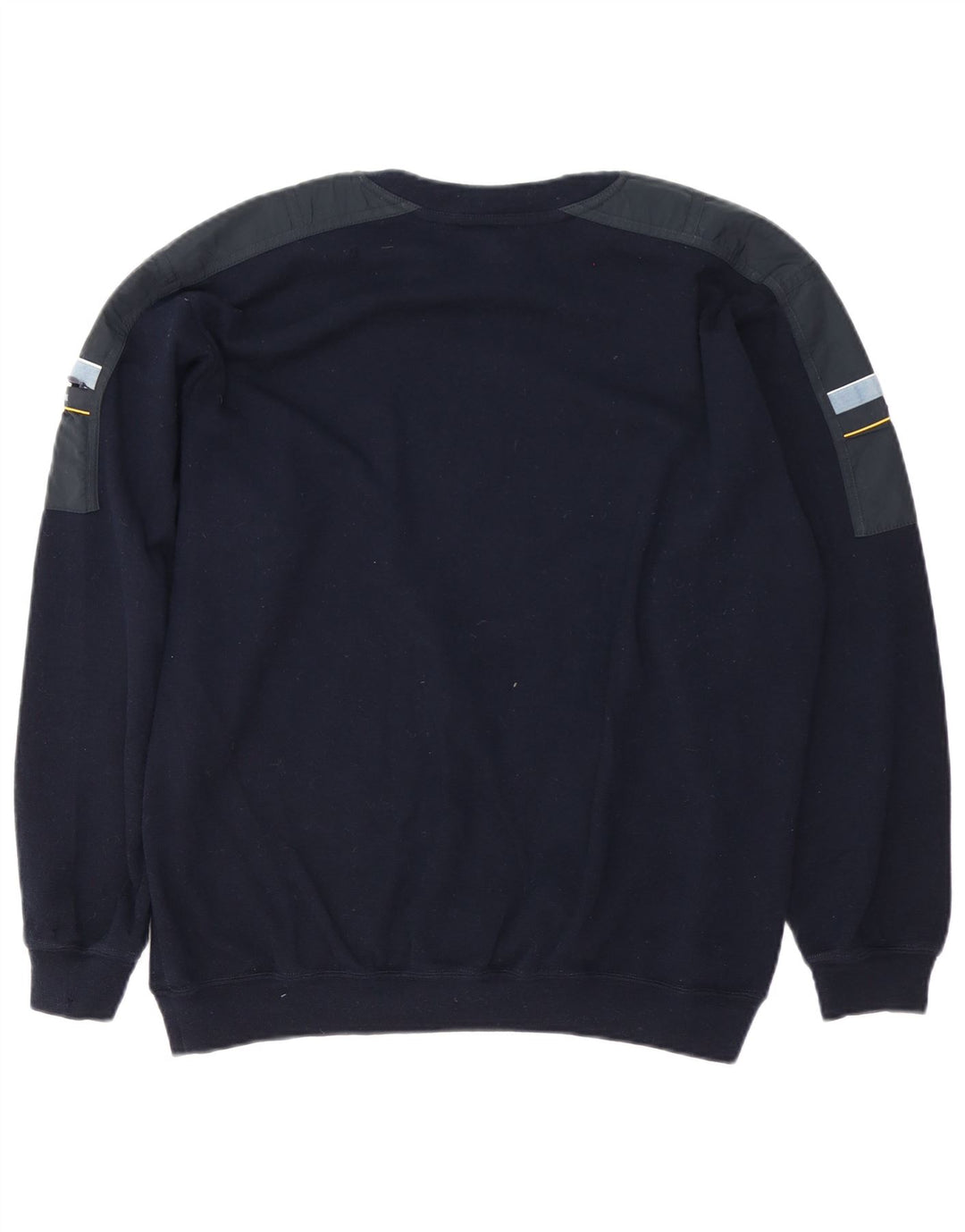 Paul & Shark Mens Crew Neck Jumper Sweater Large Navy Blue Colourblock