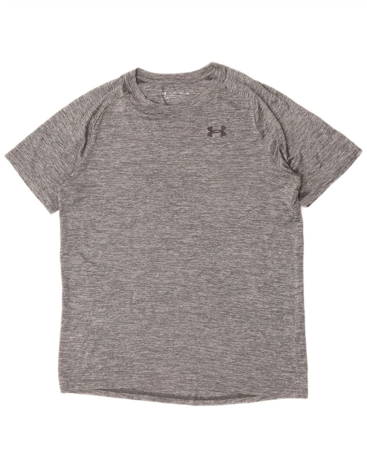 UNDER ARMOUR Boys T-Shirt Top 13-14 Years XL  Grey Flecked