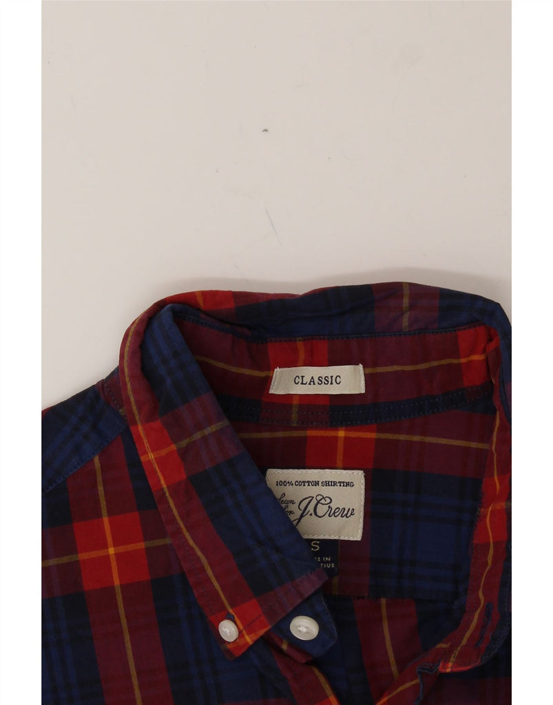 J. CREW Mens Classic Classic Fit Shirt Small Red Check Cotton Vintage J. Crew and Second-Hand J. Crew from Messina Hembry 