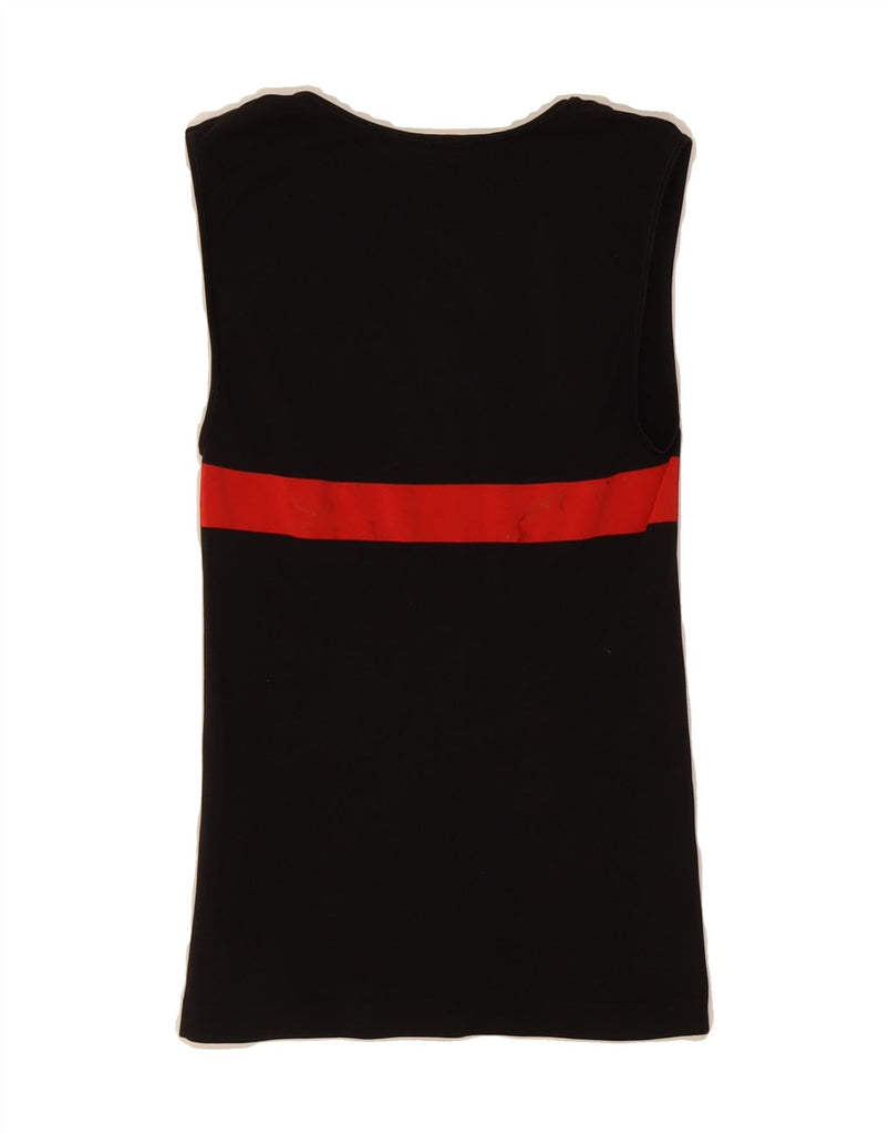 PUMA Womens Crop Vest Top UK 8 Small Black Colourblock Nylon Vintage Puma and Second-Hand Puma from Messina Hembry 