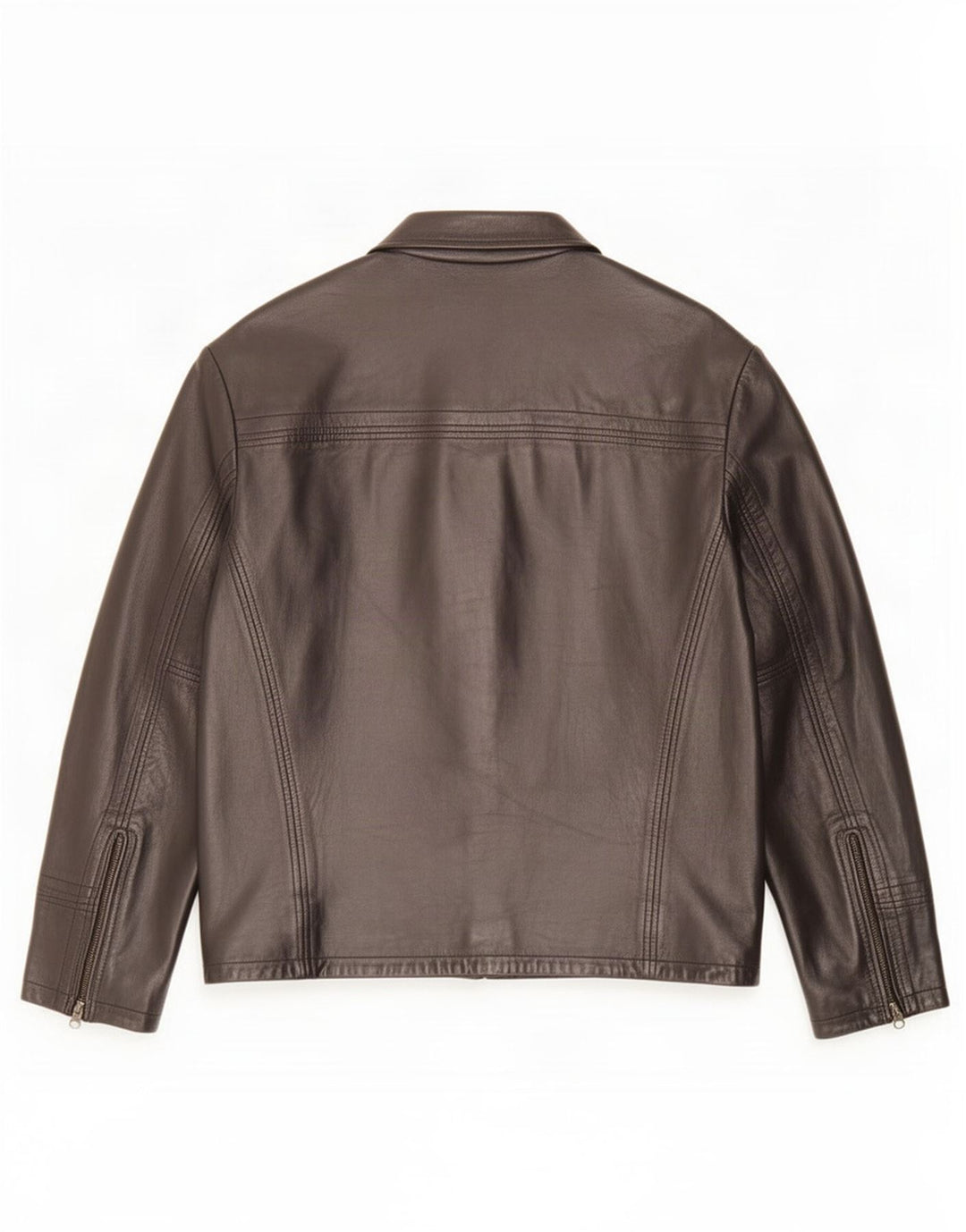 Conbipel Mens Leather Jacket IT 48 Medium Black
