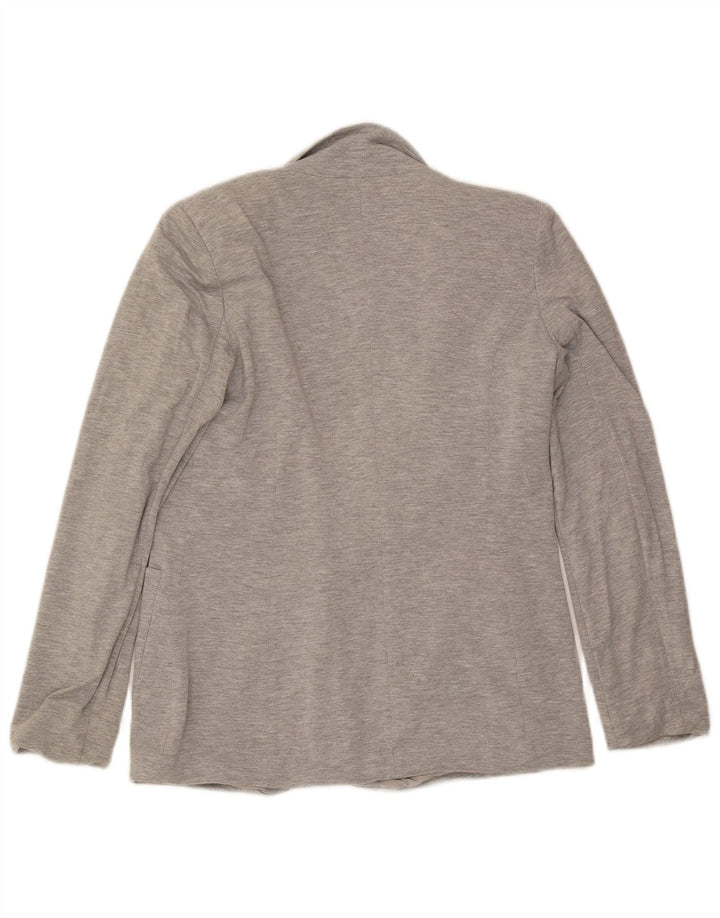 Oasis Womens 1 Button Blazer Jacket UK 10 Small Grey Flecked Viscose