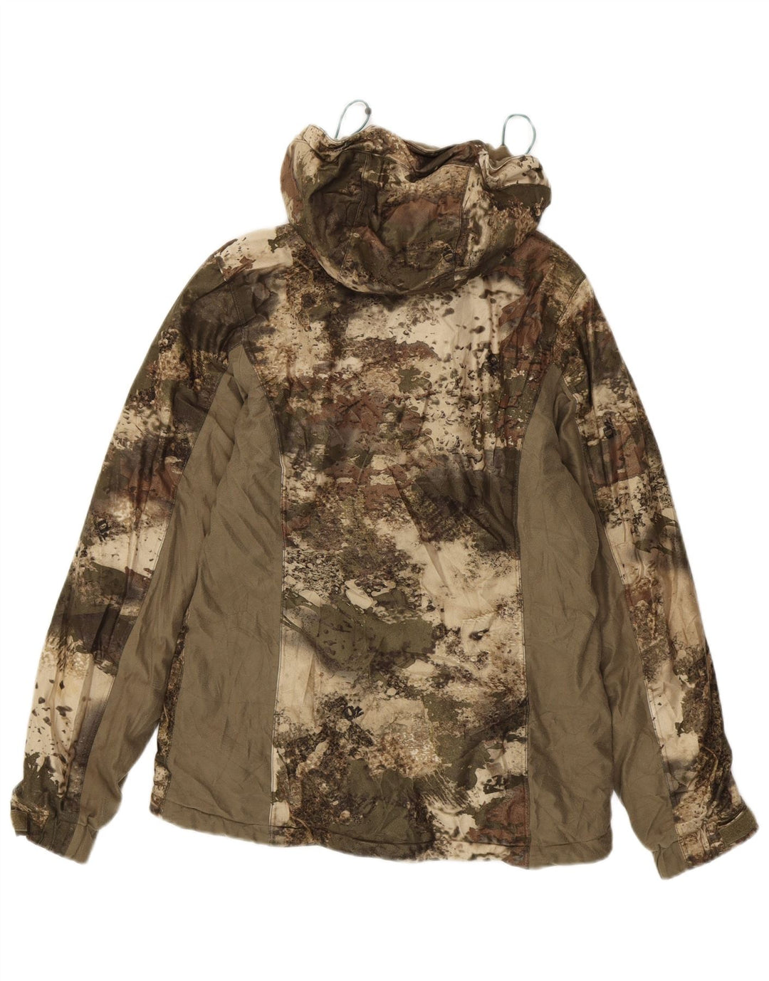 CABELA'S Womens Oversized Windbreaker Jacket UK 6 XS Khaki Camouflage