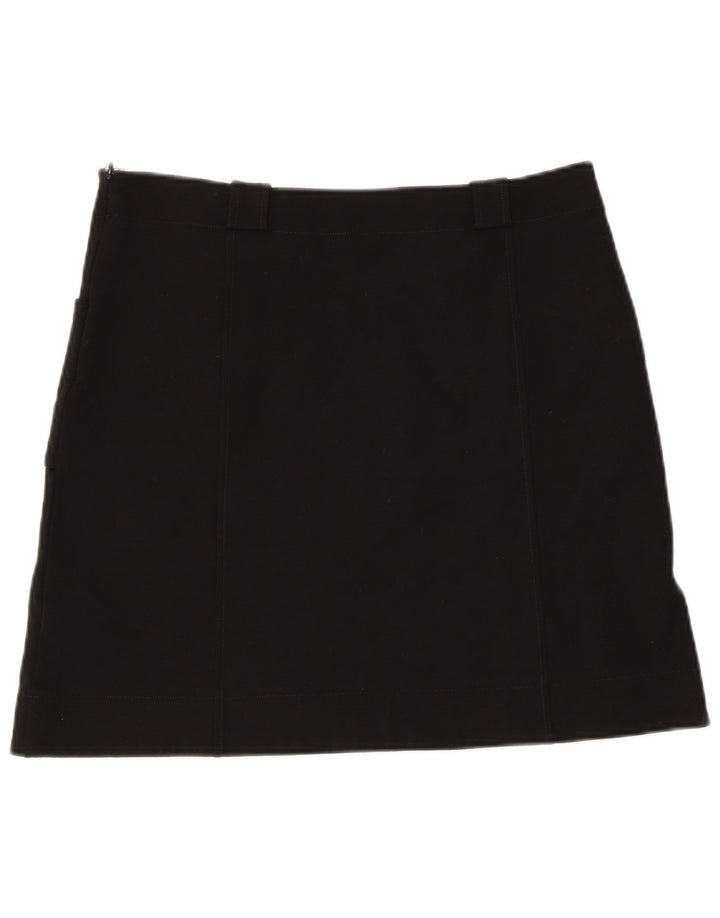 Marella Womens Mini Skirt UK 10 Small W34  Black Viscose