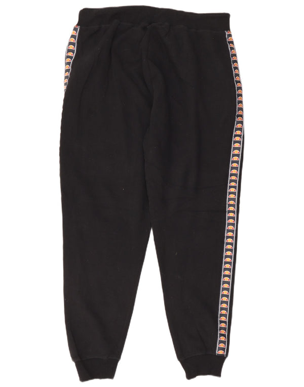 Ellesse Mens Graphic Tracksuit Trousers Joggers Large Black Cotton