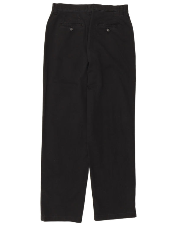 Lee Womens Straight Casual Trousers US 8 Medium W30 L30  Black Cotton