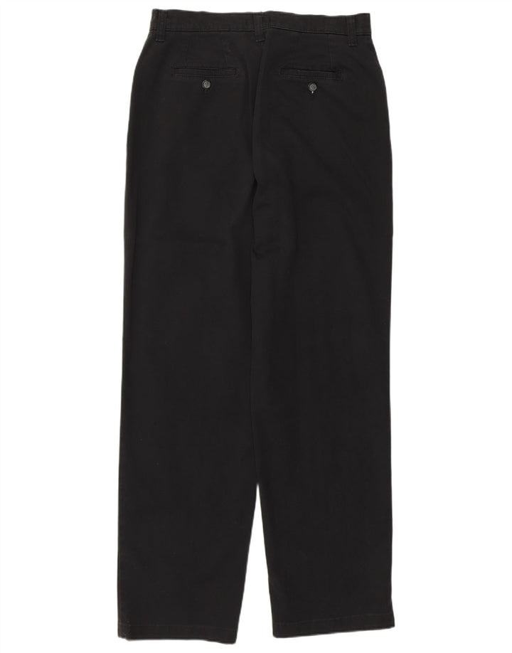 Lee Womens Straight Casual Trousers US 8 Medium W30 L30  Black Cotton