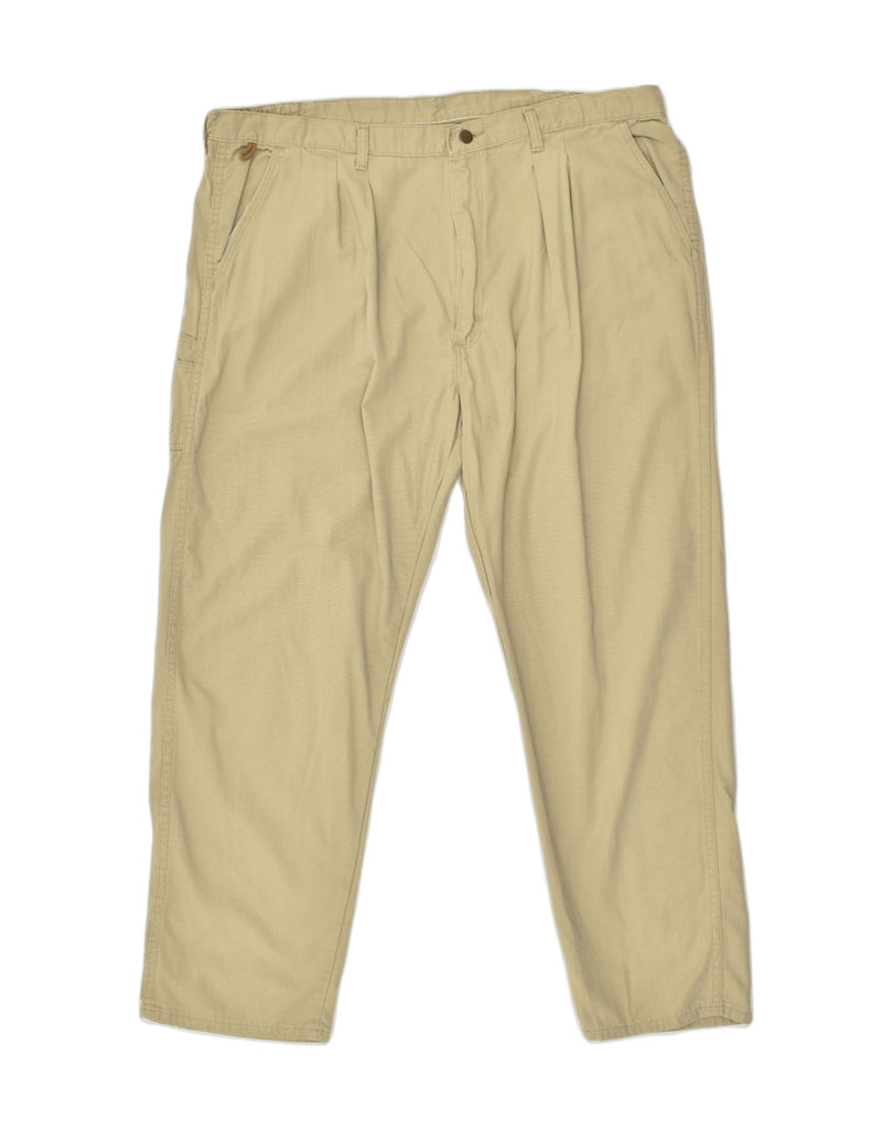 WRANGLER Mens Tapered Cargo Trousers W42 L30 Khaki Cotton | Vintage Wrangler | Thrift | Second-Hand Wrangler | Used Clothing | Messina Hembry 