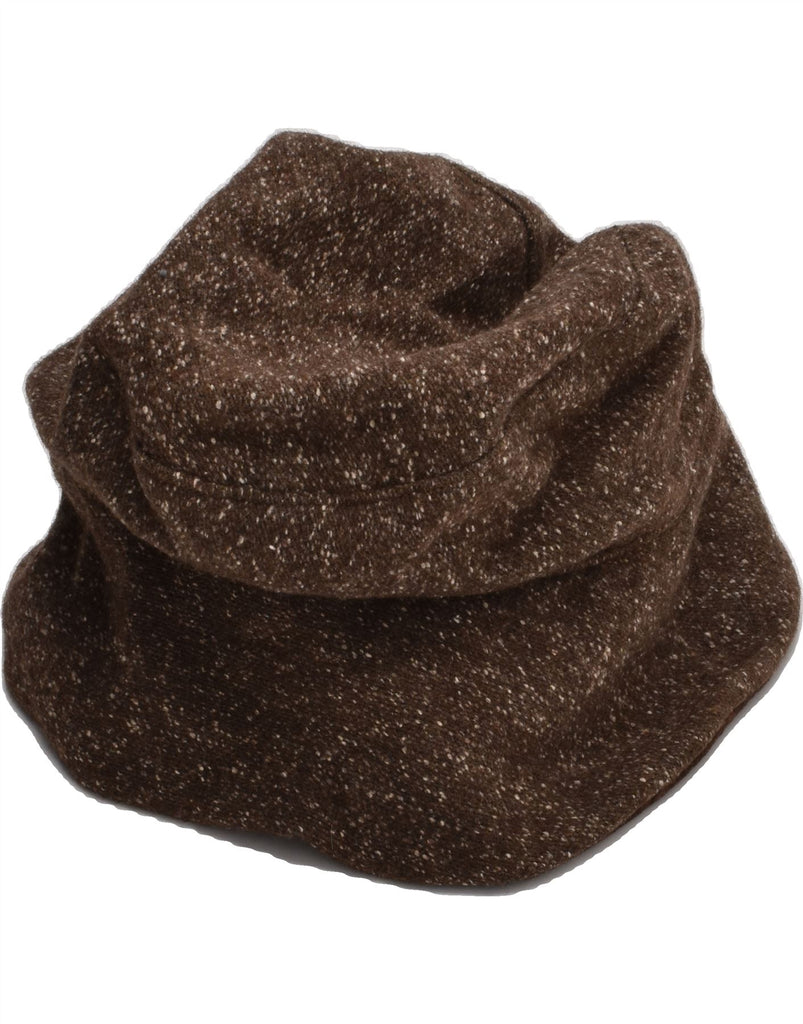 VINTAGE Womens Bucket Hat One Size Brown Flecked | Vintage Vintage | Thrift | Second-Hand Vintage | Used Clothing | Messina Hembry 