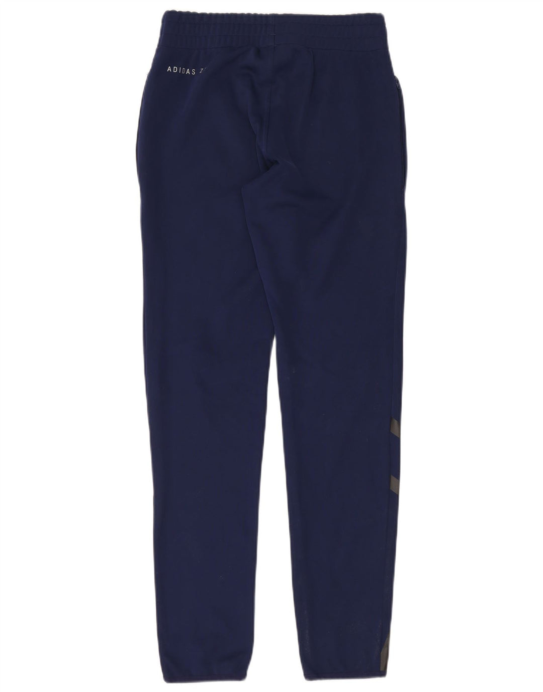 Adidas Mens Graphic Tracksuit Trousers Small Navy Blue Polyester