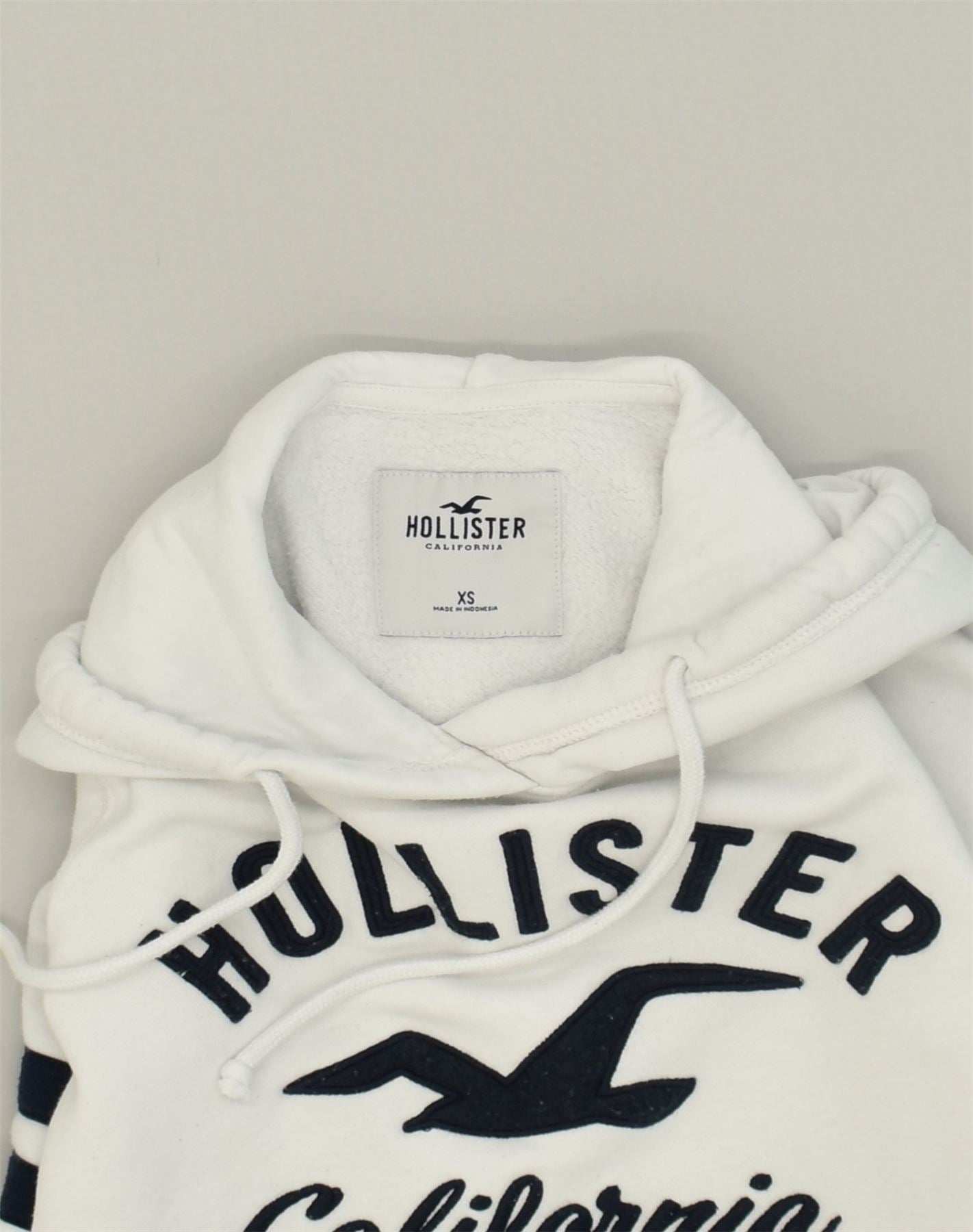 Mens white 2025 hollister hoodie