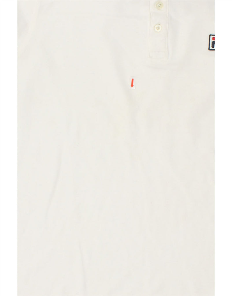 FILA Mens Polo Shirt XL White | Vintage Fila | Thrift | Second-Hand Fila | Used Clothing | Messina Hembry 