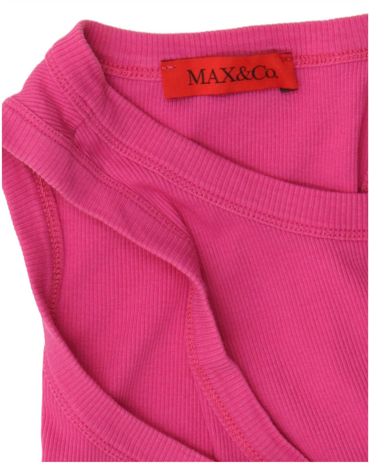 Max & Co. Womens Vest Top UK 12 Medium Pink