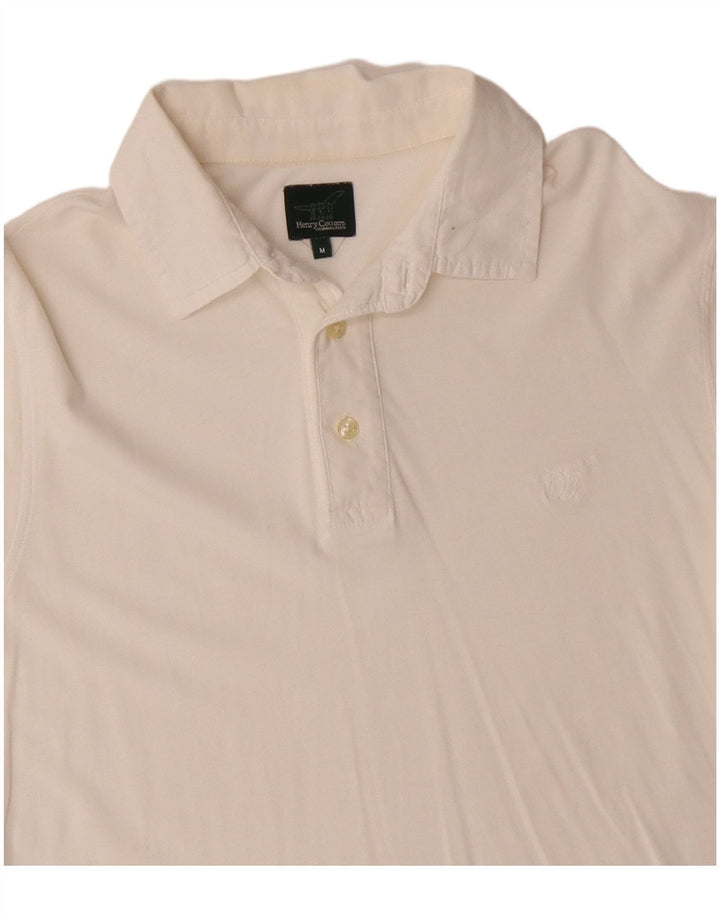 Henry Cottons Mens Pullover Shirt UK 14 Medium White