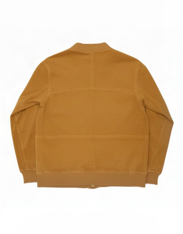 Vintage Mens Suede Bomber Jacket IT 48 Medium Brown