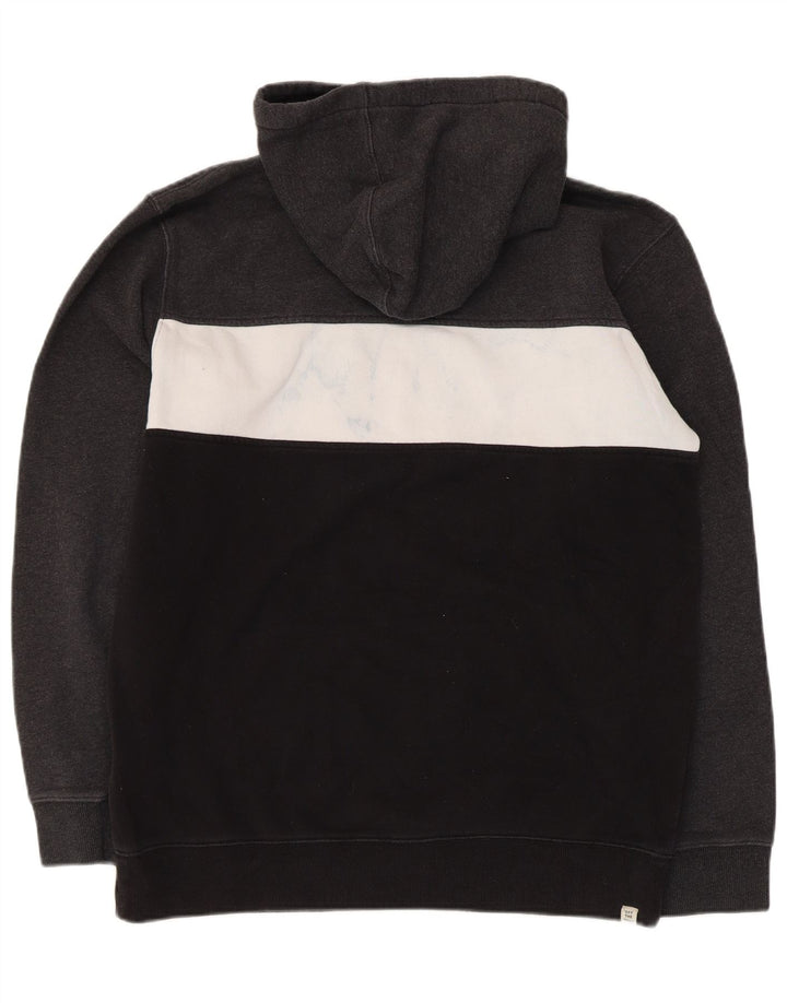 Vans Mens Graphic Hoodie Jumper Medium Grey Colourblock Cotton