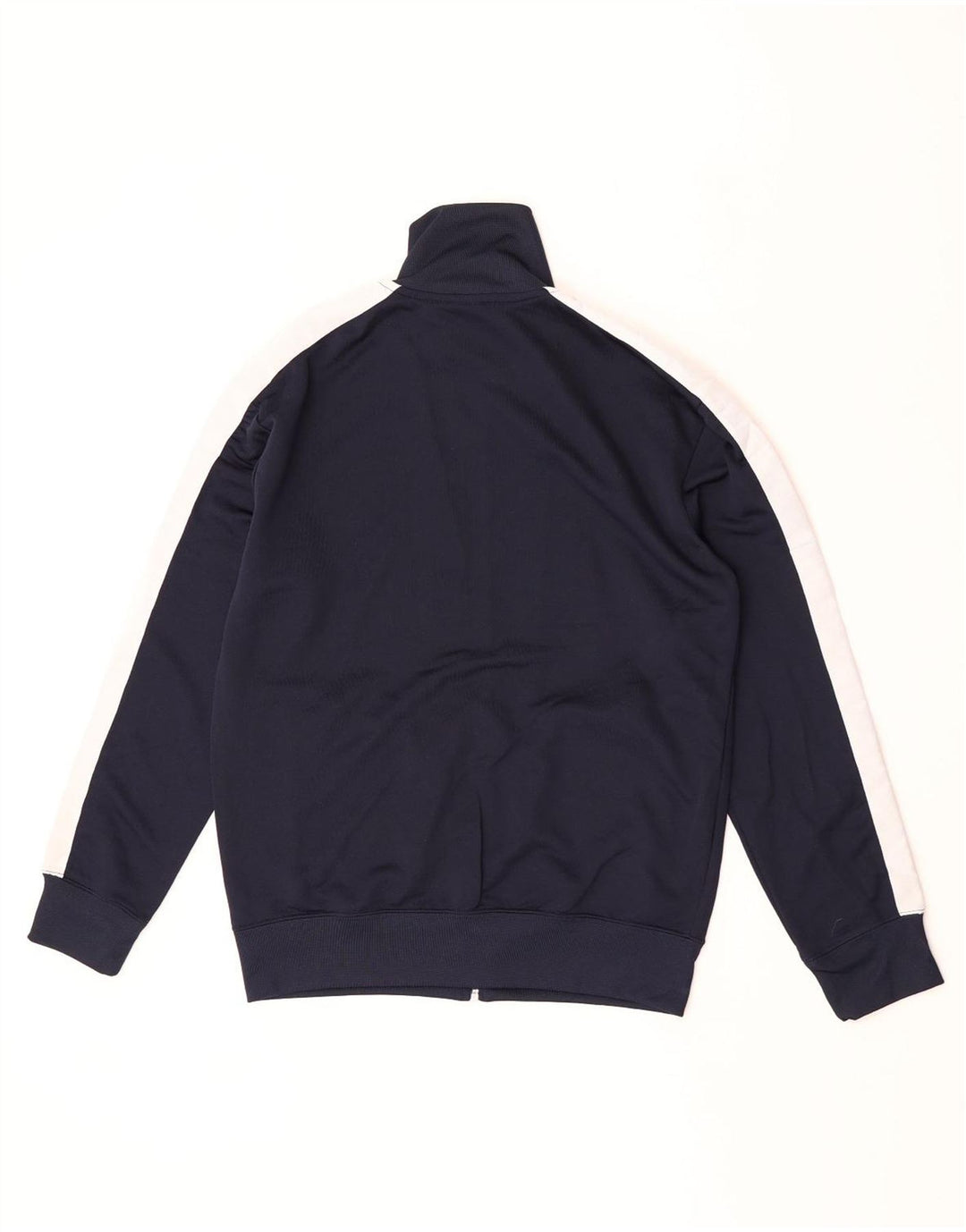 Zara Mens Tracksuit Top Jacket Small Navy Blue Colourblock Polyester