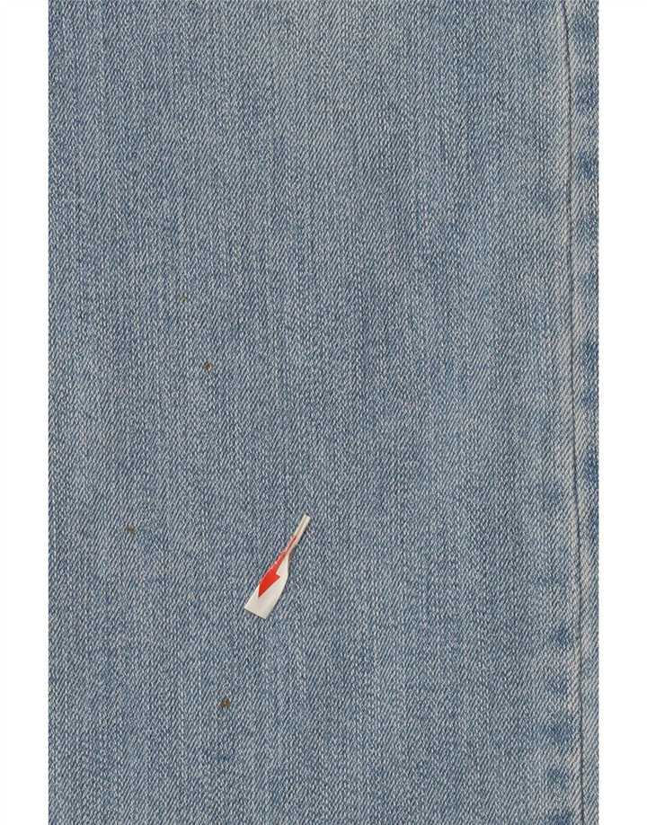 Trussardi Womens Straight Jeans W29 L31 Blue Cotton