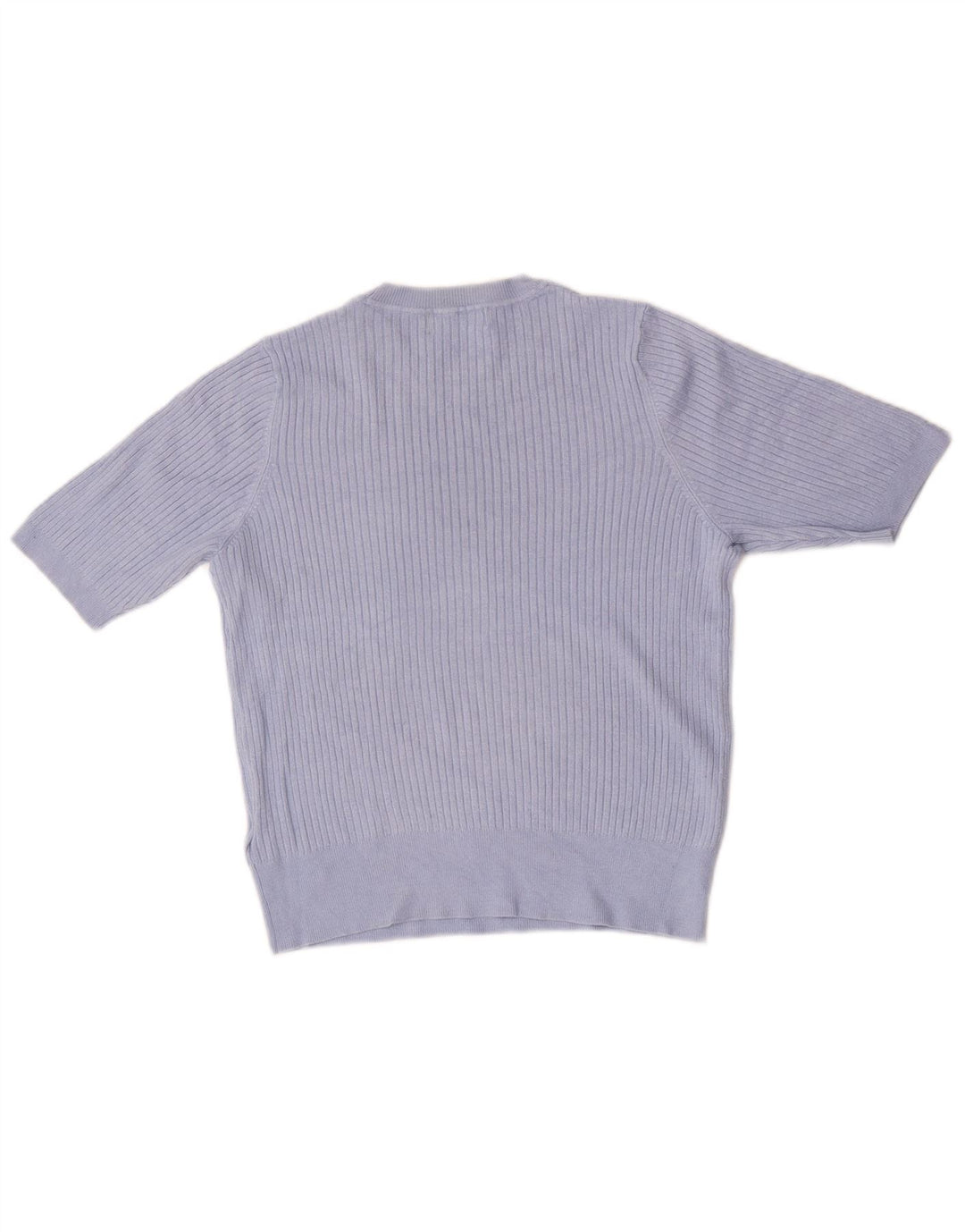Marks & Spencer Womens Crew Neck Jumper Sweater UK 14 Large Blue Viscose
