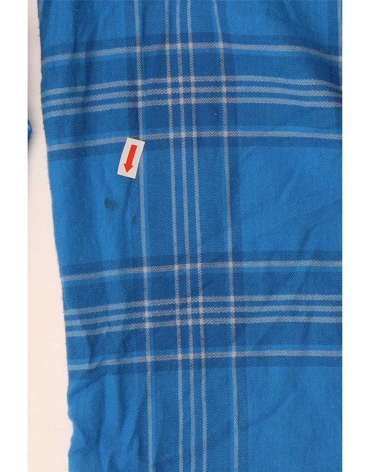 O'Neill Mens Classic Fit Flannel Shirt Medium Blue Check Cotton