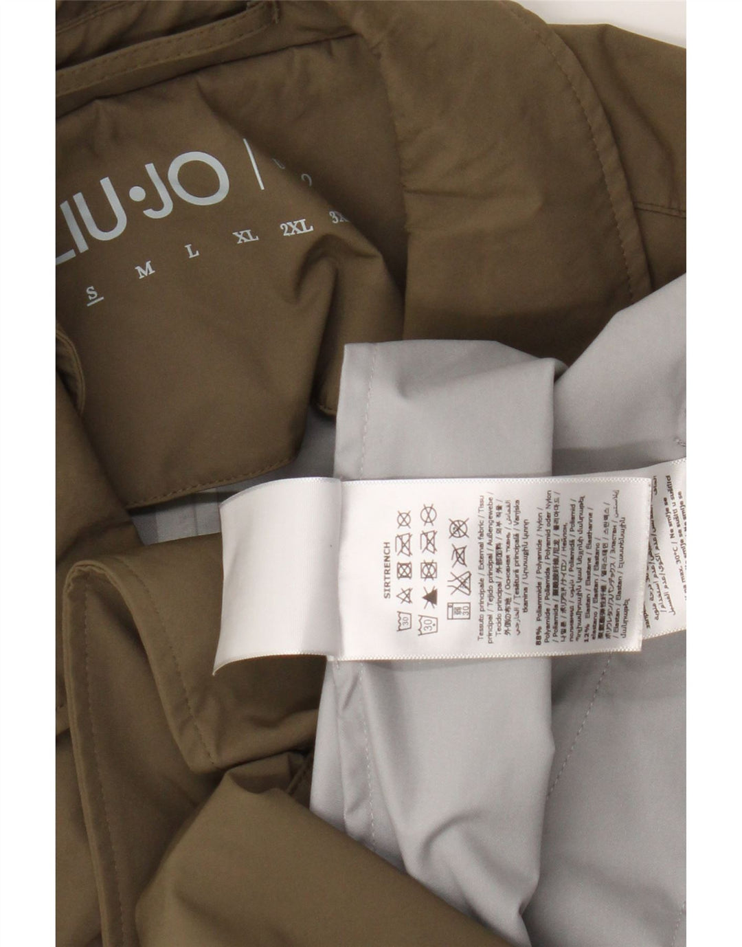 Liu Jo Mens Trench Coat UK 36 Small Khaki Polyamide