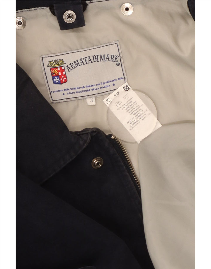 Armata Di Mare Mens Utility Jacket IT 52 XL Navy Blue Cotton