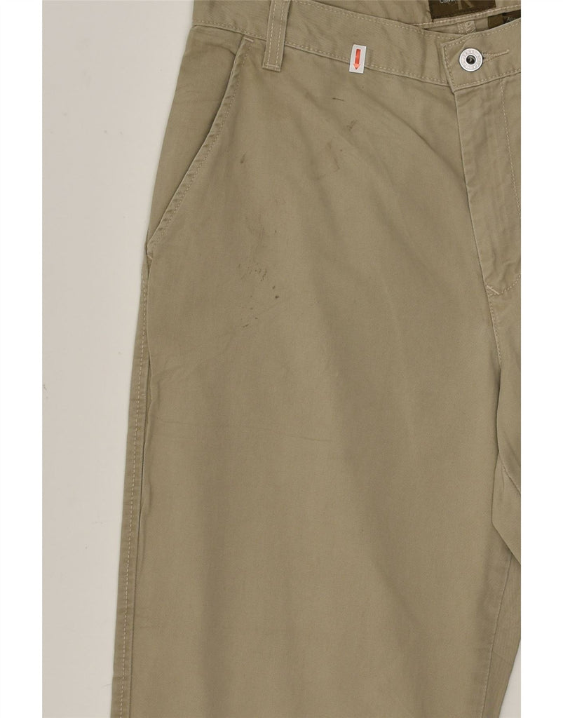 CALVIN KLEIN Womens Tapered Casual Trousers US 8 Medium W30 L32 Beige | Vintage Calvin Klein | Thrift | Second-Hand Calvin Klein | Used Clothing | Messina Hembry 