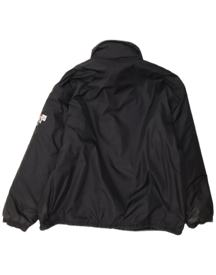Vintage Mens Padded Anorak Jacket UK 42 XL Black
