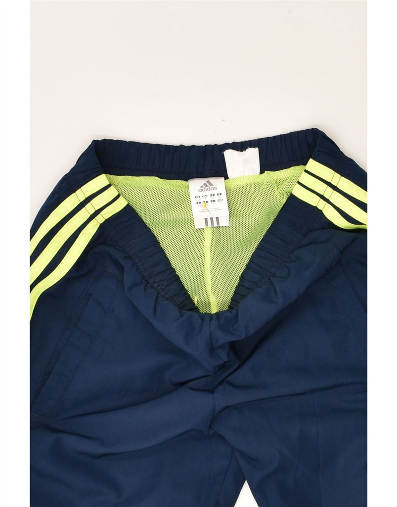 ADIDAS Boys Tracksuit Trousers 11-12 Years Navy Blue Polyester | Vintage Adidas | Thrift | Second-Hand Adidas | Used Clothing | Messina Hembry 