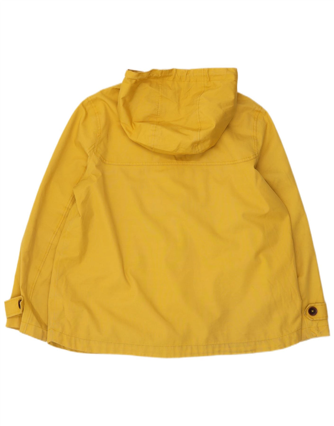 JOULES Womens Hooded Windbreaker Jacket UK 18 XL Yellow Cotton