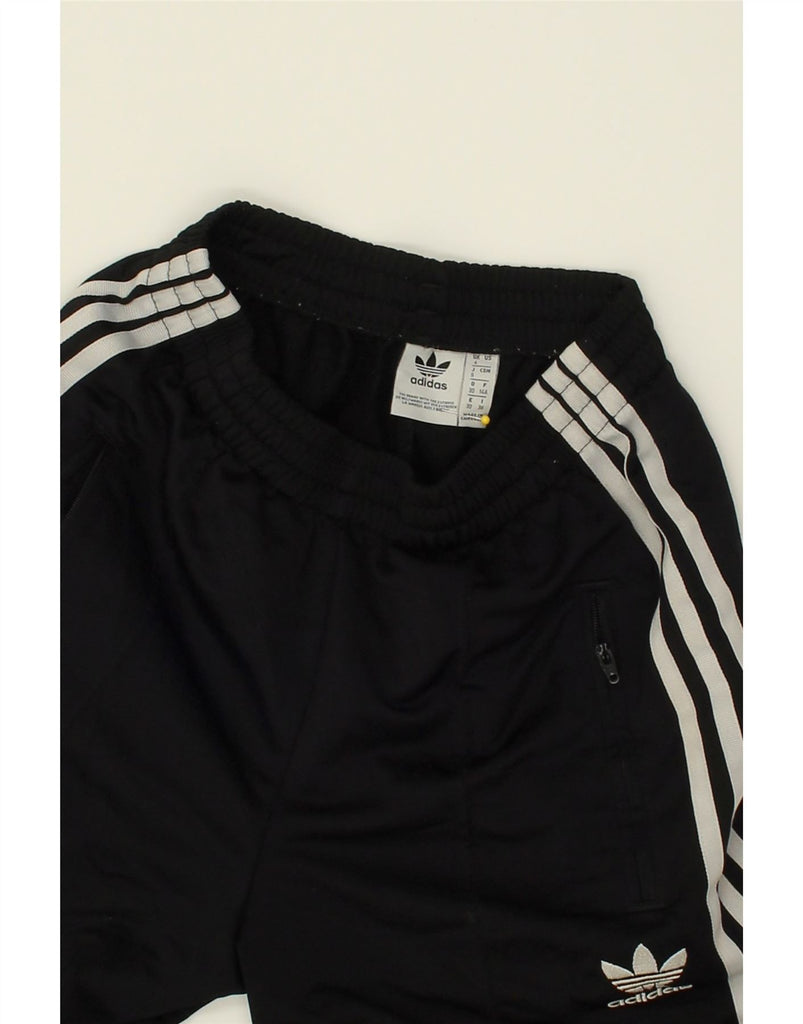 ADIDAS Womens Tracksuit Trousers UK 4 XS Black Polyester | Vintage Adidas | Thrift | Second-Hand Adidas | Used Clothing | Messina Hembry 