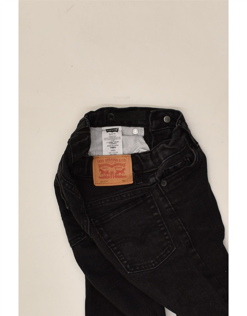 LEVI'S Boys 511 Slim Jeans 4-5 Years W20 L19  Black Cotton | Vintage Levi's | Thrift | Second-Hand Levi's | Used Clothing | Messina Hembry 