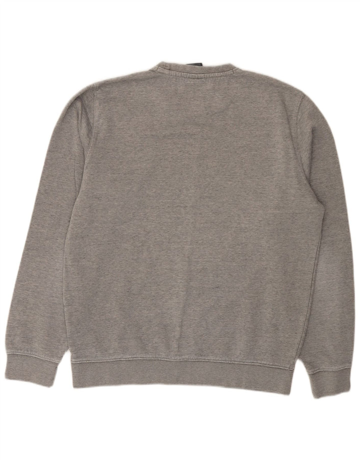Champion Mens Graphic Sweatshirt Jumper Large Grey Cotton