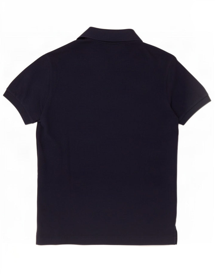 Lacoste Mens Classic Fit Polo Shirt Size 4 Medium Navy Blue Cotton