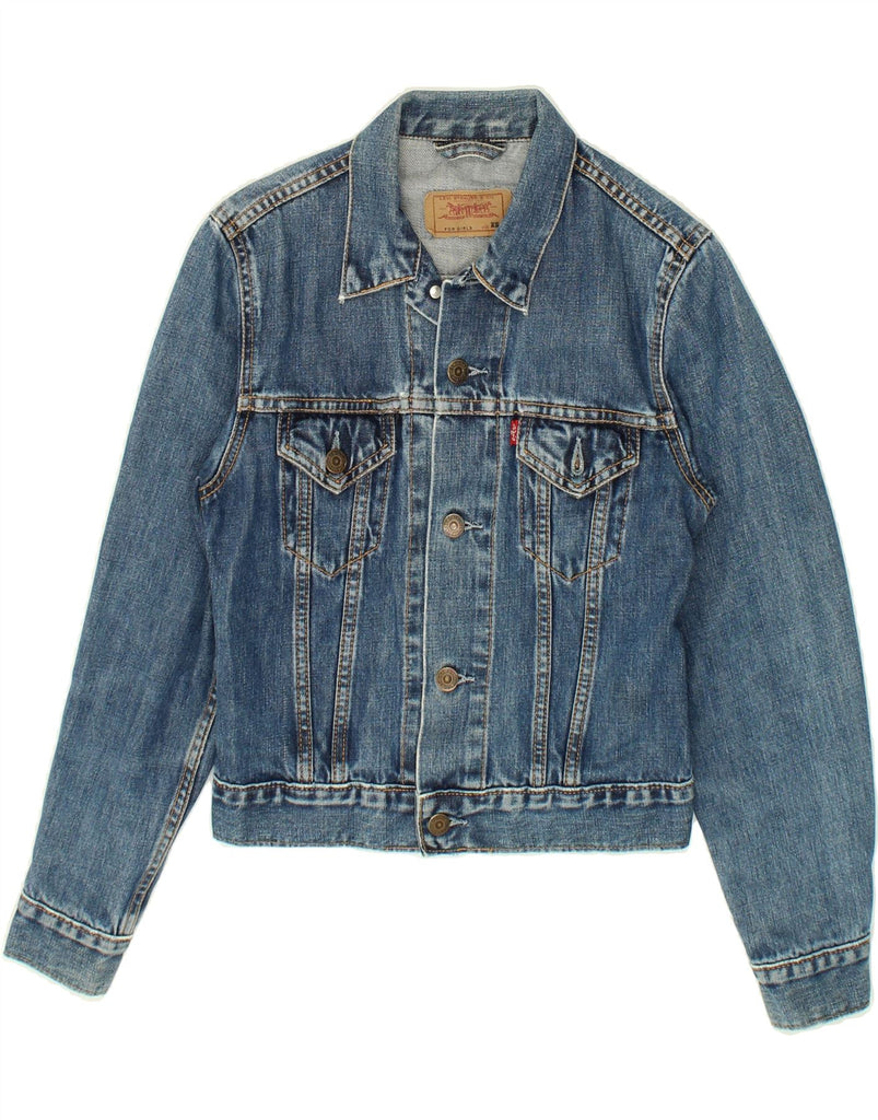 LEVI'S Girls Denim Jacket 13-14 Years XS Blue Cotton | Vintage Levi's | Thrift | Second-Hand Levi's | Used Clothing | Messina Hembry 