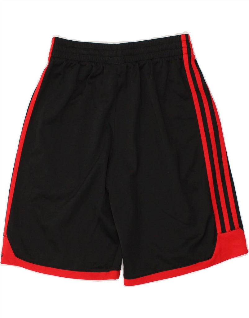 ADIDAS Boys Graphic Sport Shorts 10-11 Years Medium  Black Colourblock | Vintage Adidas | Thrift | Second-Hand Adidas | Used Clothing | Messina Hembry 